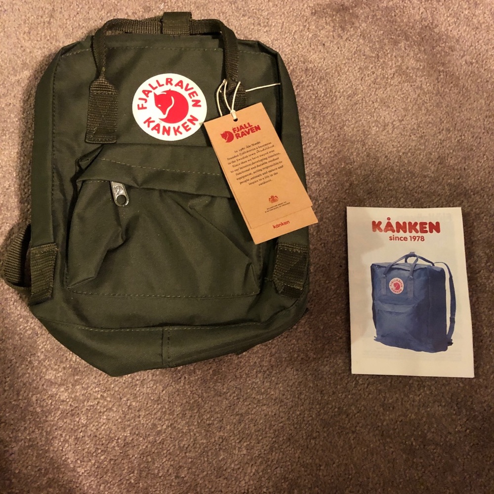 Fjallraven Kanken mini backpack.